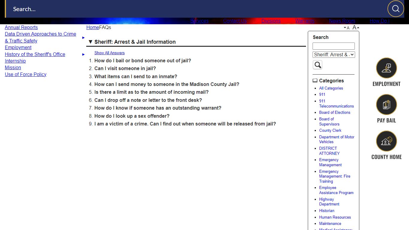 FAQs • Madison County, NY • CivicEngage - Government of New York