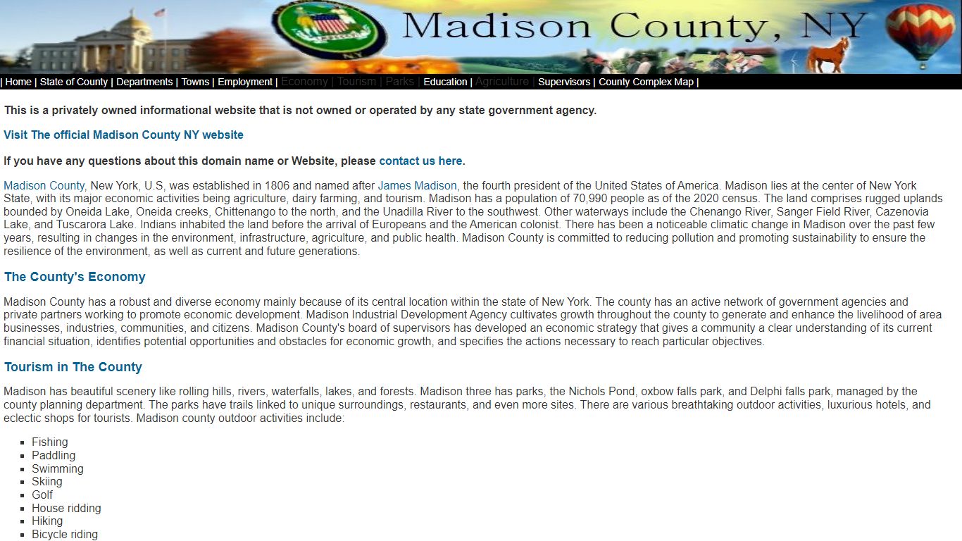 Madison County, NY Sheriff Office and Madison County Jail
